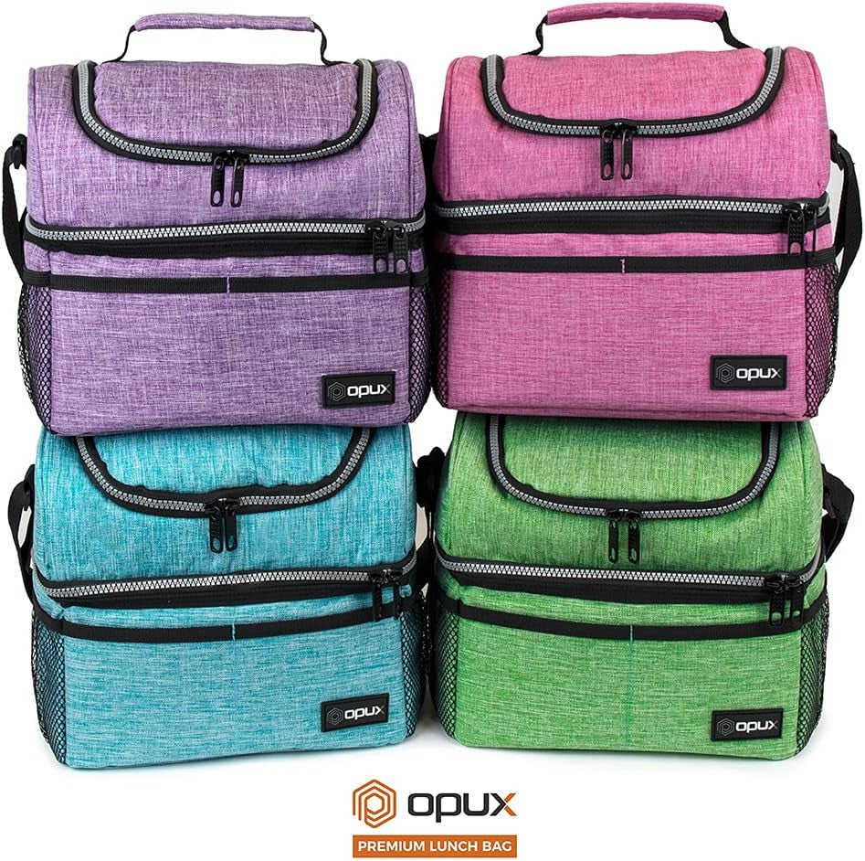 Lunch Box  Insulated Large Lunch Bag Adult Work, Aqua Turquoise 12L