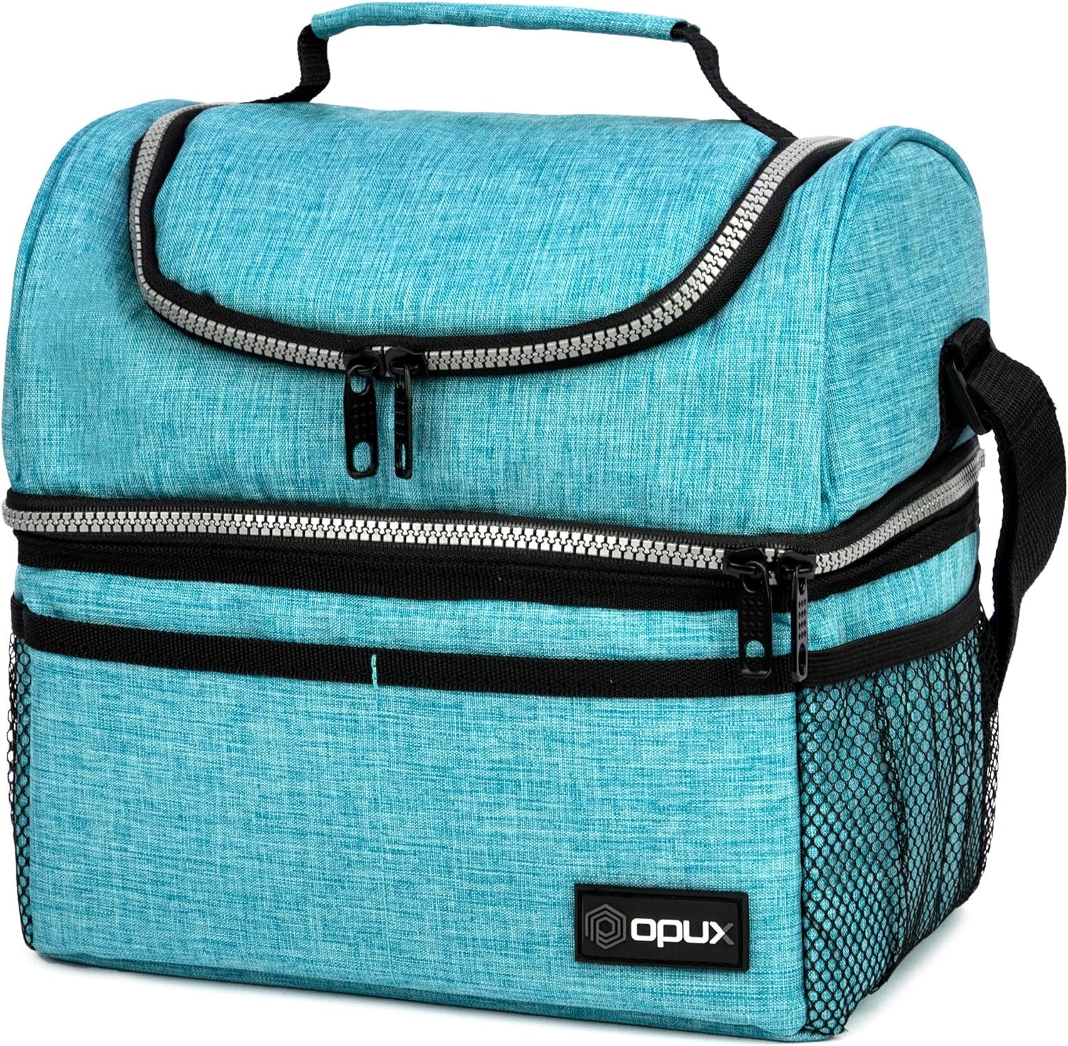Lunch Box  Insulated Large Lunch Bag Adult Work, Aqua Turquoise 12L