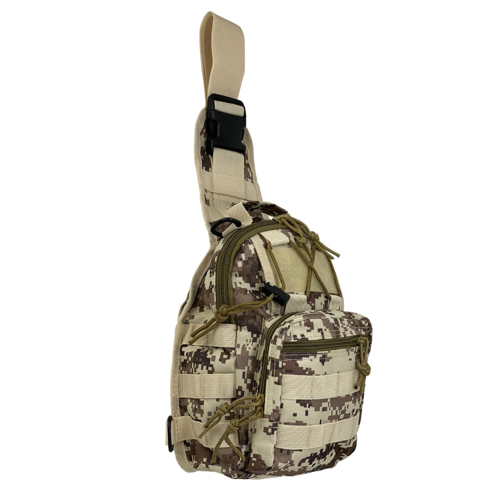 Jupitergear Tactical Military Sling Backpack Shoulder Bag Molle Outdoor Daypack Backpack with Adjustable Strap